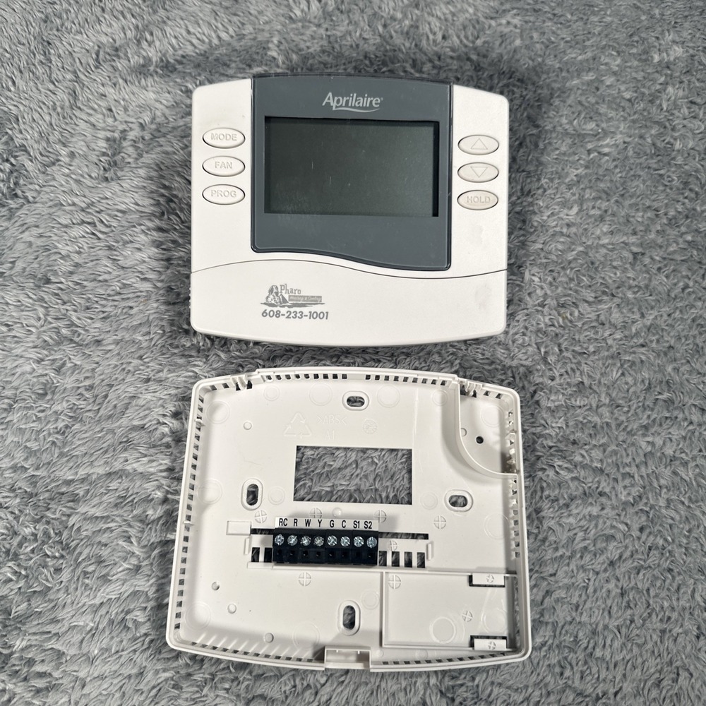 Aprilaire Thermostat APR863A AC Heater Programmable Dual Powered Tested Working